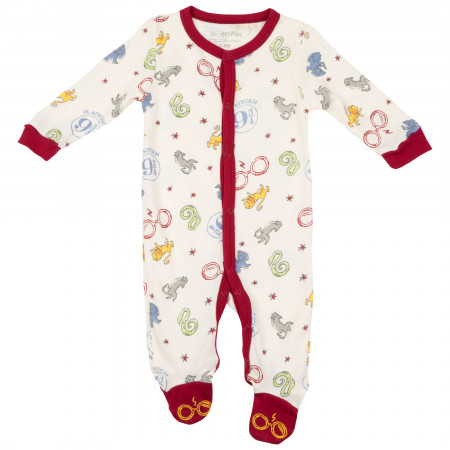 Harry Potter Classic Symbols Infant Bodysuit Onesie Pajamas